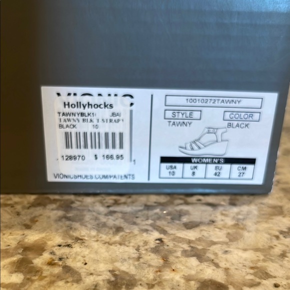 Vionic Black Wedge Sandals with Gladiator Straps - Picture 2 of 6